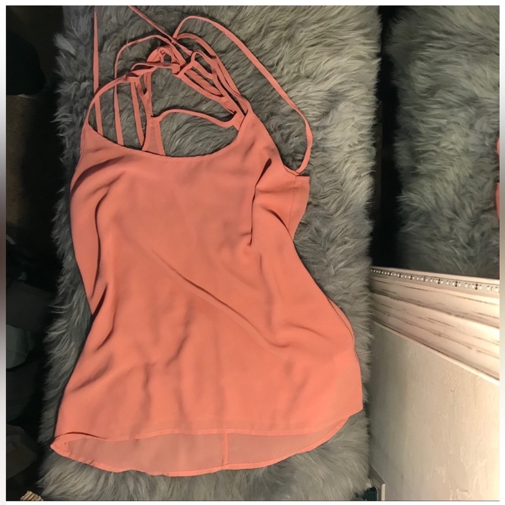 Cute coral pink boutique blouse